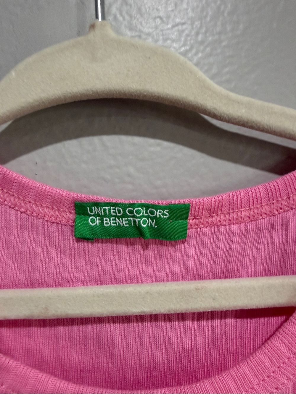 United Colors Of Benetton Pink Ribbed Crop Tank size girls M (6-7 years) - Picture 3 of 4